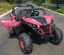 Load image into Gallery viewer, Pink Screamer Toddler Remote Control Ride On 2 Seat UTV W/4 Motors