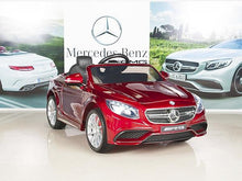 Load image into Gallery viewer, AMG Mercedes S63 Remote Control Ride On Coupe With Rubber Tires for Toddlers