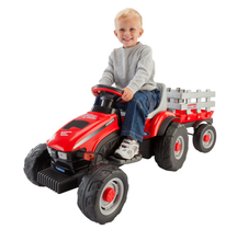 Load image into Gallery viewer, Case IH Lil Ride On Tractor & Trailer