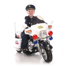 Load image into Gallery viewer, Police Patrol 12V Ride On 3 Wheel Police Motorcycle
